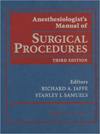 Image of Anesthesiologist's manual of Surgical Procedures