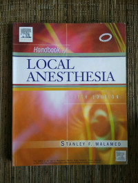Image of Handbook of Local anesthesia