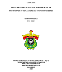 Image of Identifikasi faktor risiko stunting pada balita