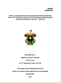 Image of Profil klinis dan evaluasi pengobatan pasien resistan obat anti tuberkulosis di RSUP DRWS Makassar periode juni 2023- Juni 2024