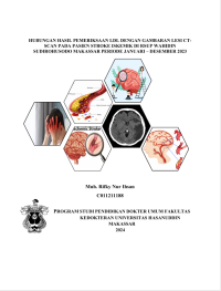 Image of Hubungan hasil pemeriksaan LDL dengan gambaran lesi CT- scan pada pasien stroke iskemik di RSUP DRWS Makassar periode Januari-Desember 2023