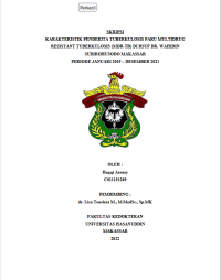 Image of Karakteristik penderita tuberkolosis paru multidrug resistant tuberkolosis (MDR-TB) di RSUP DR.Wahidin Sudirohusodo Makassar periode januari 2019- desember 2021