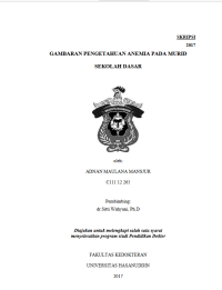Image of Gambaran Pnegetahuan Anemia Pada Murid Sekolah Dasar