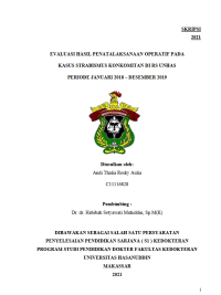 Image of EVALUASI HASIL PENATALAKSANAAN OPERATIF PADA KASUS STRABISMUS KONKOMITAN DI RS UNHAS PERIODE JANUARI 2018 – DESEMBER 2019