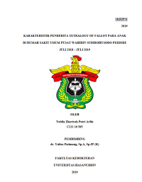 Image of Karakteristik penderita tetralogy of falllot pada anak di rsup dr.wahidin sudirohusodo makassar periode juli 2018-juli 2019