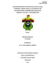 Image of Karakteristik post traumatik cefalgia pada penderita cederah kepala yang dirawat di rsup dr.wahidin sudirohusodo makassar periode 1 januari-31 desember 2020