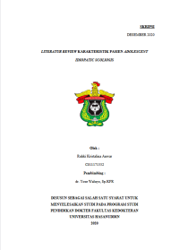 Image of Literatur review karakteristik pasien adolescent idiopatic scoliosis