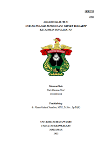 Image of Literature review: Hubungan lama penggunaan gadget terhadap ketajaman penglihatan