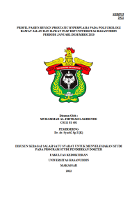 Image of Profil pasien benign prostatic hyperplasia pada poli urologi rawat jalan dan rawat inap rsp universitas hasanuddin periode januari-desember 2020