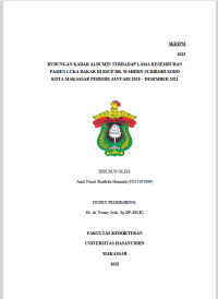 Image of Hubungan Kadar Allbumin Terhadap Lama Kesembuhan Pasien Luka Bakar Di RSUP DR. Wahidin Sudirohusodo Periode Januari 2018-Desember 2021
