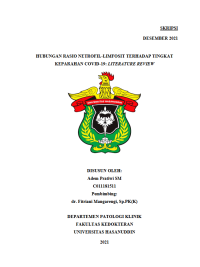 Image of Hubungan rasio netrofil-limfosit terhadap tingkat keparahan covid-19:literature review