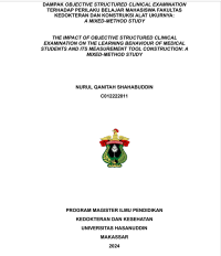 Image of Dampak objective structured clinical examination terhadap perilaku belajar mahasiswa FK dan konstruksi alat ukurnya