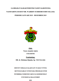 Image of Gambaran karakteristik pasien karsinoma nasofaring di rsup dr.wahidin sudirohusodo sela,a periode januari 2019-desember 2019