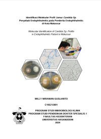 Image of Identifikasi molekuler profil jamur candida Sp. penyebab endophthalmitis pada penderita endophthalmitis di kota Makassar