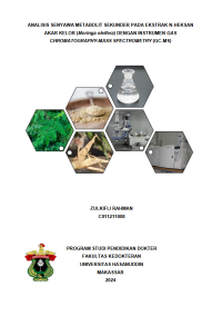Image of Analisis senyawa metabolit sekunder pada ekstrak n-heksan akar kelor (Moringa oleifera) dengan instrumen gas chromatography-mass spectrometry(gc-ms)