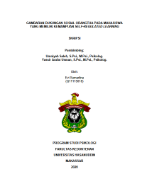 Image of Gambaran dukungan sosial orangtua pada mahasiswa yang memiliki kemampuan self-regulated learning