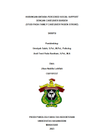 Image of Hubungan antara perceived social support dengan caregiver burden (studi pada family caregiver pasien stroke)