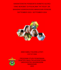 Image of Karakteristik penderita rhinitis alergi yang berobat di poliklinik THT RSUP DRWS Makassar periode September 2022-September 2024