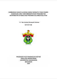 Image of Gambaran kadar glukosa darah sewaktu pada pasien gangguan jiwa yang mendapatkan pengobatan antipsikotik di RSKD dadi propinsi Sulawesi Selatan