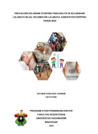 Image of Prevalensi kejadian stunting pada balita dikelurahan lalabata rilau,kecamatan Lalabata, Kabupaten Soppeng tahun 2024