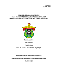 Image of Pola penggunaan antibiotik pada pasien infeksi saluran pernapasan akut di RSP Unhas Makassar tahun 2023