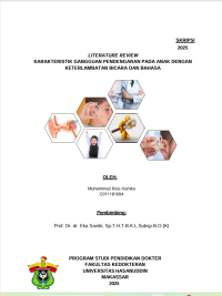 Image of Literature review karakteristik gangguan pendengaran pada anak dengan keterlambatan bicara dan bahasa