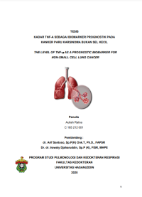 Image of Kadar tnf-a sebagai biomarker prognostic pada kanker paru karsinoma bukan sel kecil