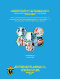Image of Analisis perbandingan konsentrasi melatonin urine pada perempuan tidak-dan perimenopause serta hubungannya dengan kecemasan dan insomnia