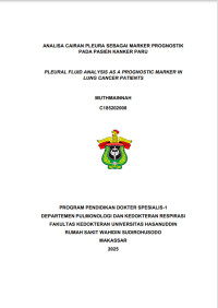 Image of Analisis cairan pleura sebagai marker prognostik pada pasien kanker paru