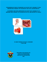 Image of Perbandingan fungsi otonom melalui heart rate variability pada migran dan tension type headache fase iktal dan interiktal