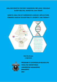Image of Analisis genetik penyakit parkinson : implakasi terhadap suseptibilitaas,severitas,dan terapi