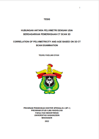 Image of Hubungan antara pelvimetri dengan usia berdasarkan pemeriksaan ct scan 3d