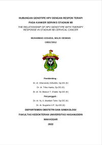 Image of Hubungan genotipe hvp dengan respon terapi pada kanker serviks stadium IIB