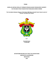 Image of Korelasi antara derajat herniasi dengan kadar serum nerve growth factor (ngf) pada pasien nyeri punggung bawah kronik