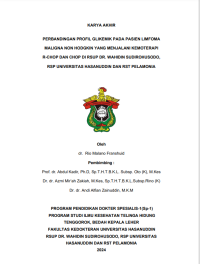 Image of Perbandingan profil glikemik pada pasien limfoma maligna non hodgkin yang menjalani kemoterapi r-shop dan chop di rsud dr. wahidin sudirohusodo rsp universitas hasanuddin dan rst pelamonia