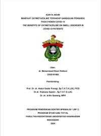 Image of Manfaat oxymetazoline terhadap gangguan panghidu pada pasien covid-19
