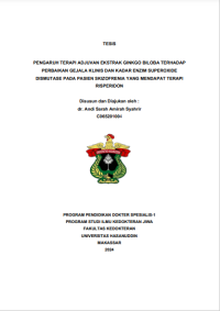 Image of Perbandingan pengaruh pengobatan olanzapine dengan risperidone terhadap perbaikan fungsi kognitif dan kadar gdnf pada pasien skizofrenia