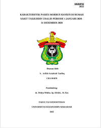 Image of Karakteristik pasien morbus hansen di rumah sakit Tadjuddin Chalid periode 1 Januari 2020-31 Desember 2020