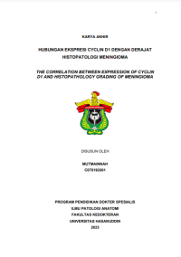 Image of Hubungan ekspresi cyclin d1 dengan derajat histopatologi meningioma