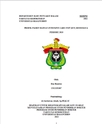 Image of Profil pasien rawat intensive care unit (ICU) RSUd Daya periode 2019