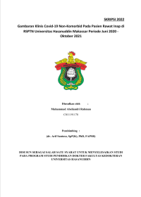Image of Gambaran klinis covid-19 non-komorbid pada pasien rawat inap di RSPTN universitas hasanuddin makassar periode juni 2020-oktober 2021