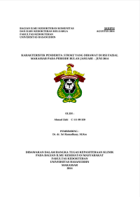 Image of Karakteristik penderita stroke yang dirawat di RSI faisal makassar pada periode bulan januari -  juni 2014