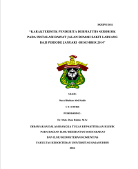 Image of Karakteristik Penderita Dermatitis Seboroik Pada Instalasi Rawat Jalan Rumah Sakit Labuang Baji Periode Januari-Desember 2014