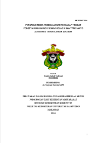 Image of Pengaruh media pembelajaran terhadap tingkat pengetahuan HHIV/AIDS siswa/i kelas X SMA YPPK santo agustinus tahun ajaran 2013/2014