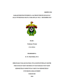 Image of Karakteristik Penderita Gastroenteritis Di Rawat Jalan Puskesmas Batua Pada Bulan Juli - Desember 2015