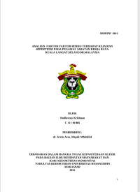 Image of Analisis faktor-faktor risiko terhadap kejadian hipertensi pada pegawai jabatan kerja raya kuala langat, selangor, malaysia