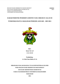 Image of Karakteristik penderita rinitis yang dirawat jalan di puskesmas batua makassar periode januari-mei 2015