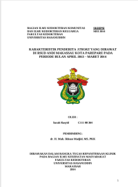 Image of Karakteristik penderita stroke yang dirawat di rsud andi makassau kota pare-pare pada periode bulan april 2013 - maret 2014