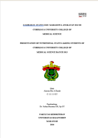 Image of Gambaran Status Gizi Mahasiswa Angkatan 2013 Di Cyberjaya University College Of Medical Science