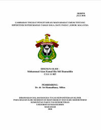 Image of Gambarqan Tingkat Pengetahuan Masyarakat Umum Tentang Hipertensi Di Perumahan Taman Soga, Batu Pahat, Johor, Malaysia